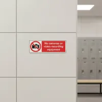 No Cameras Or Video Recording Equipment