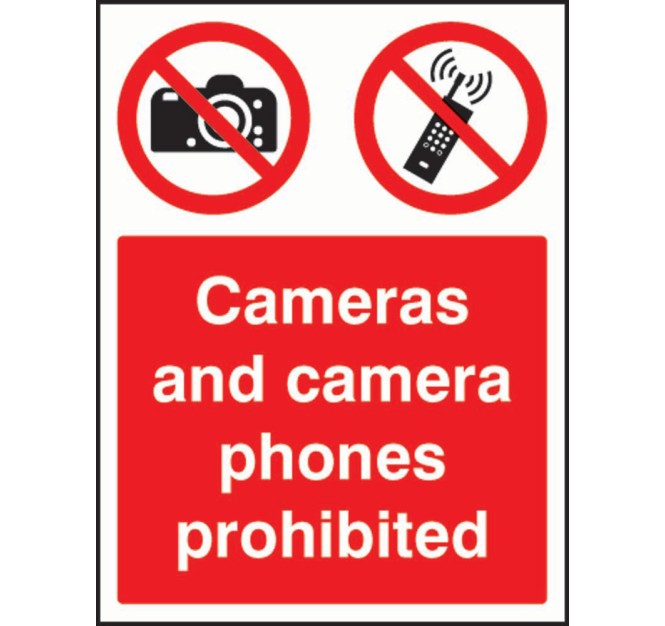 Cameras and Camera Phones Prohibited