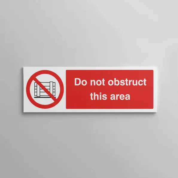 Do Not Obstruct this Area Do Not Obstruct this Area