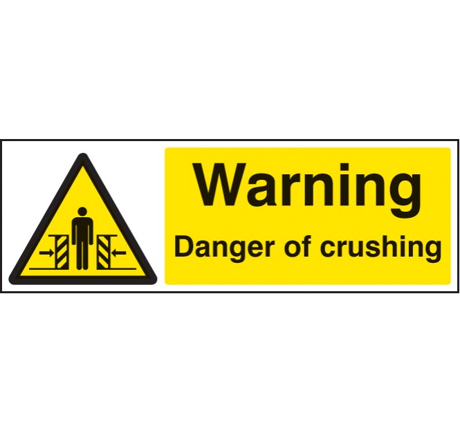 Warning - Danger of Crushing