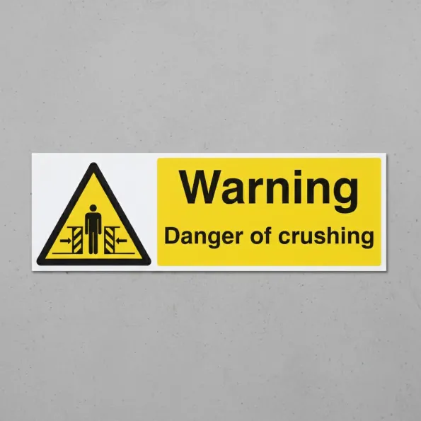 Warning - Danger of Crushing Warning - Danger of Crushing