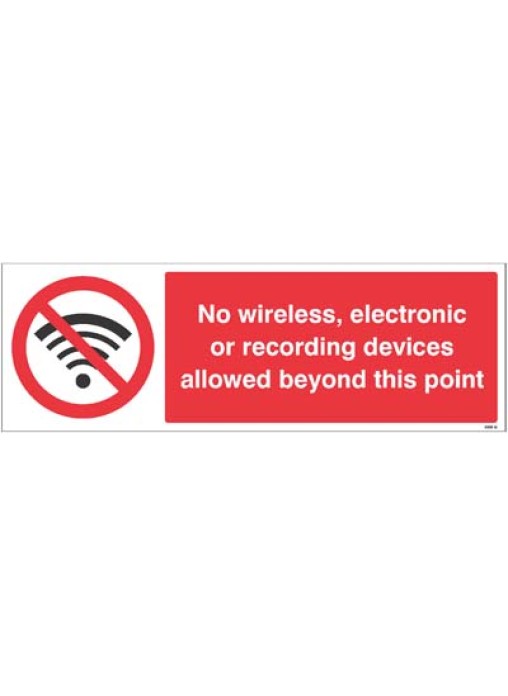 No Wireless Electronic or Recording Devices