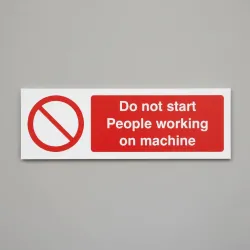 Do Not Start - People Working On Machine Do Not Start - People Working On Machine