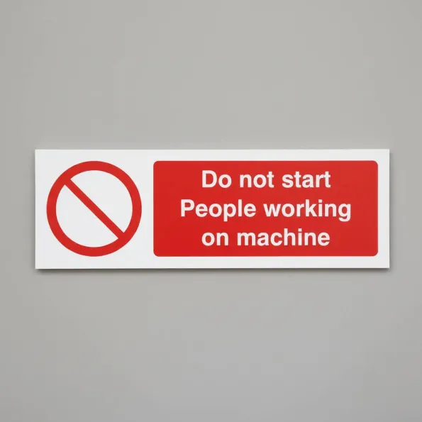 Do Not Start - People Working On Machine