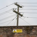 Warning - High Voltage Cables Overhead