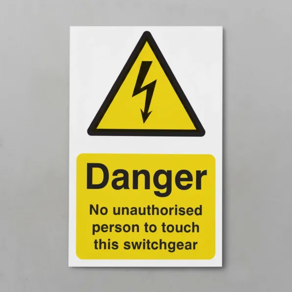 No Unauthorised Person to Touch this Switchgear No Unauthorised Person to Touch this Switchgear