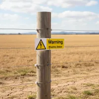 Warning - Electric Fence Warning - Electric Fence