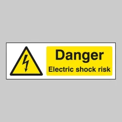 Danger - Electric Shock Risk Danger - Electric Shock Risk