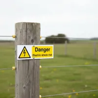 Danger - Electric Shock Risk Danger - Electric Shock Risk
