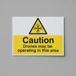 Caution - Drones May be Operating in this Area
