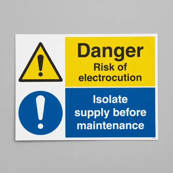 Danger - Electrocution Risk - Isolate Supply Danger - Electrocution Risk - Isolate Supply