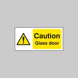 Caution - Glass Door Caution - Glass Door