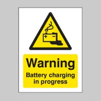 Warning - Battery Charging in Progress