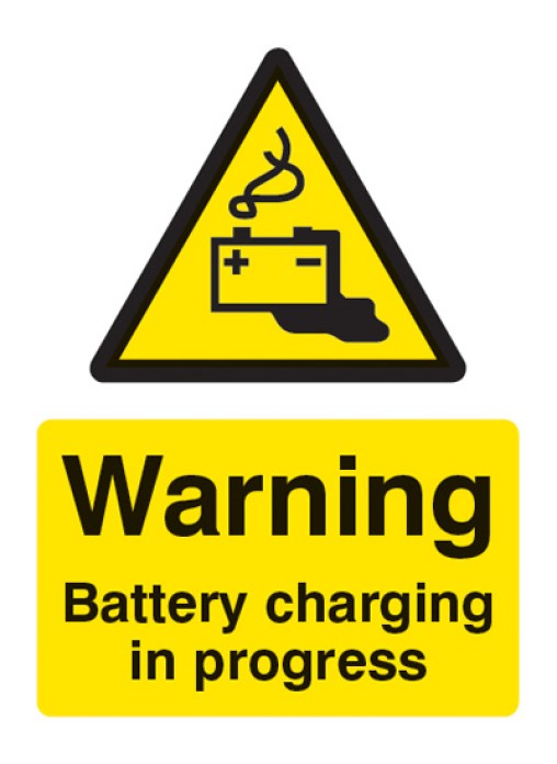 Warning Battery Charging in Progress