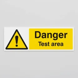 Danger - Test Area