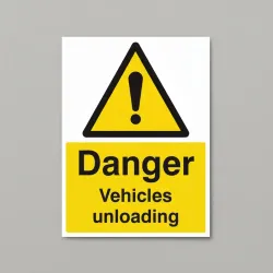Danger - Vehicles Unloading