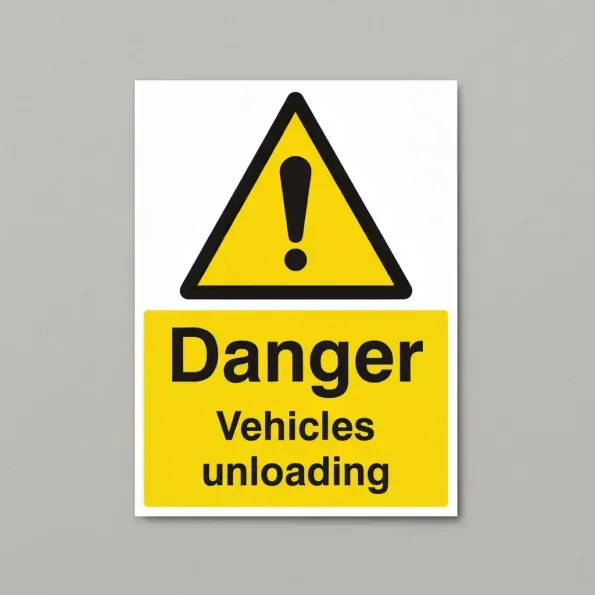 Danger - Vehicles Unloading