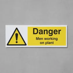 Danger - Men Working On Plant
