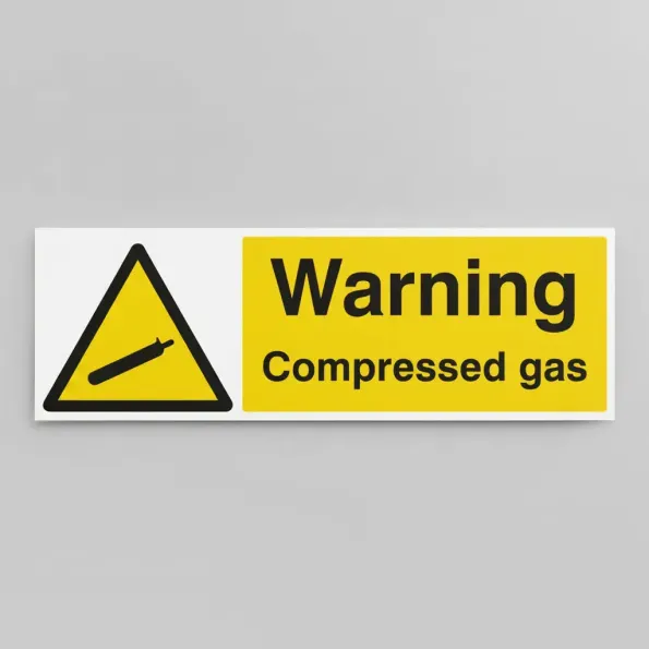 Warning - Compressed Gas Warning - Compressed Gas