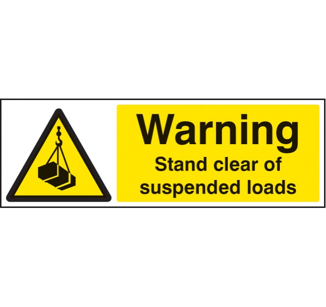Warning - Stand Clear of Suspended Loads