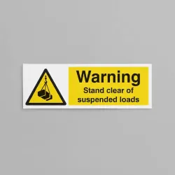 Warning - Stand Clear of Suspended Loads