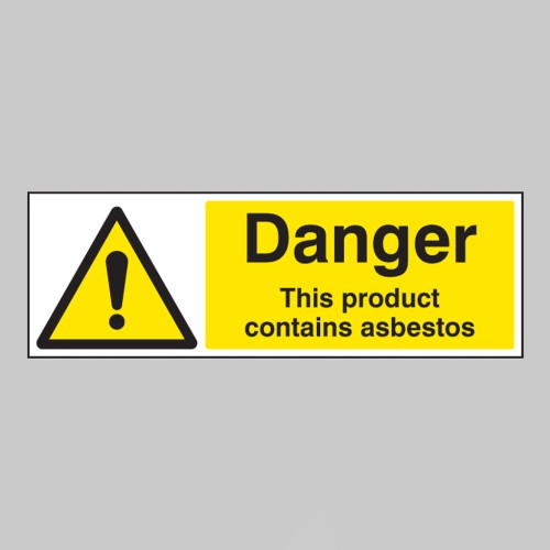 Danger - Product Contains Asbestos