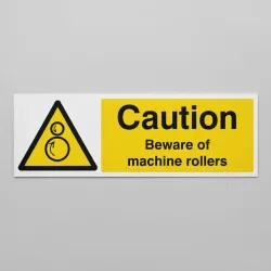 Caution - Beware of Machine Rollers