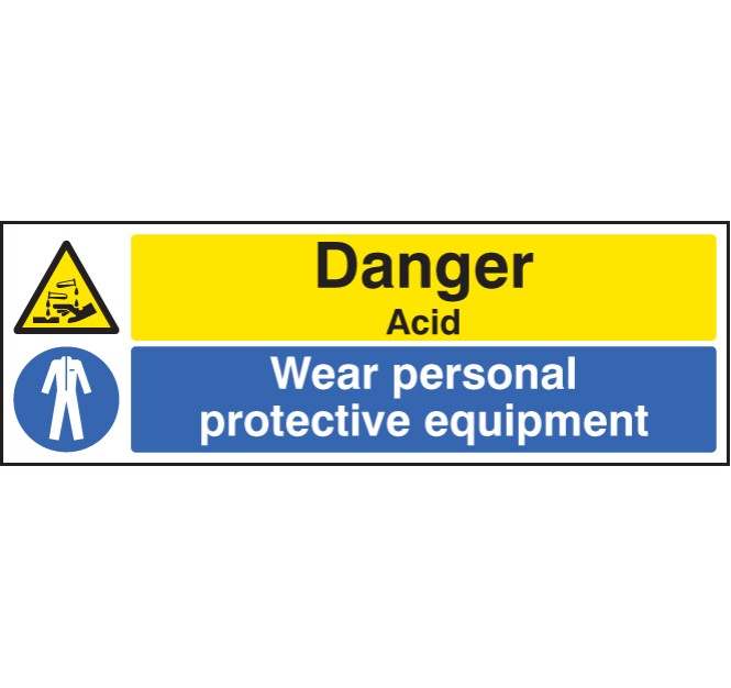 Danger - Acid Wear PPE