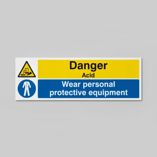Danger - Acid Wear PPE Danger - Acid Wear PPE