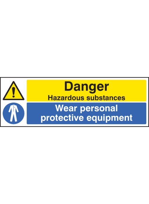 Danger Hazardous Substances Wear PPE