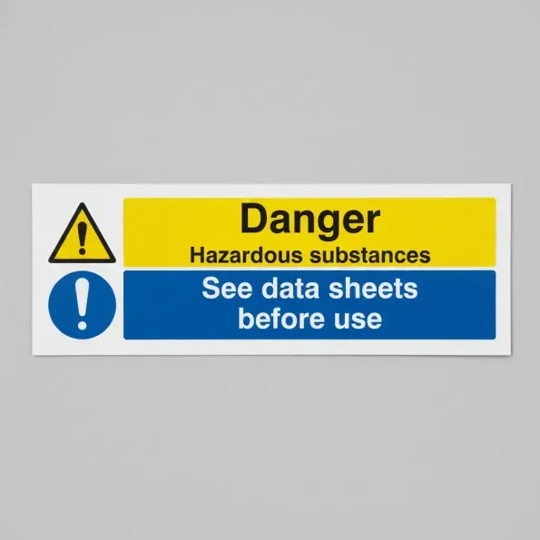 Danger - Hazardous Substances - See Data Sheets