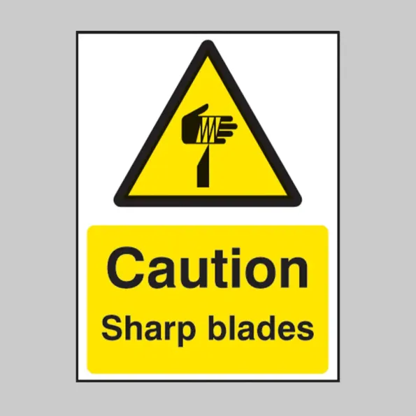 Caution - Sharp Blades Caution - Sharp Blades