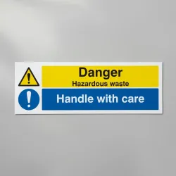 Danger - Hazardous Waste - Handle with Care