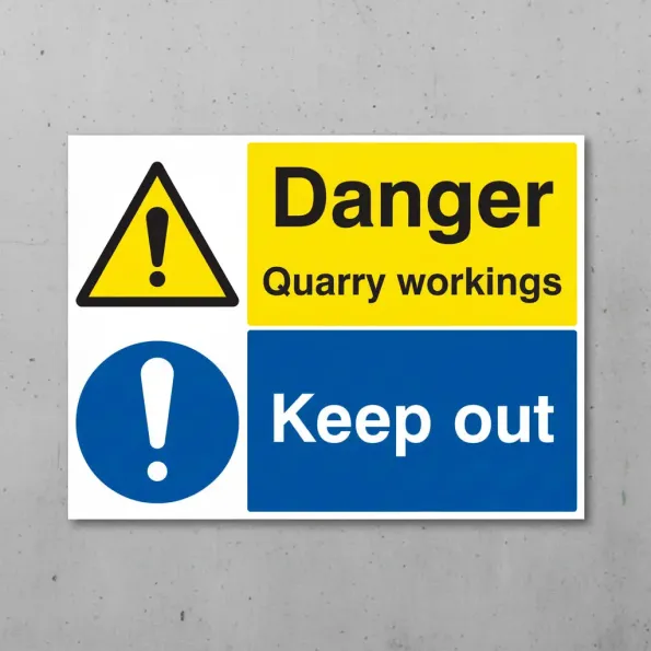 Danger - Quarry Workings - Keep Out Danger - Quarry Workings - Keep Out