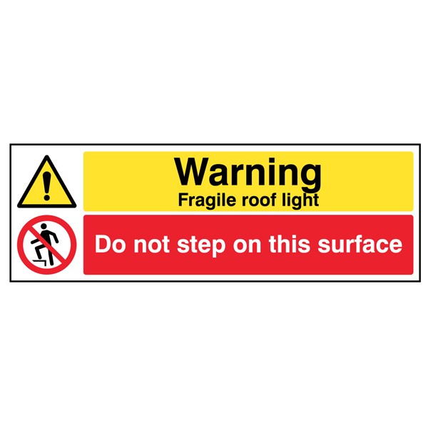 Warning - Fragile Roof Light - Do Not Step On this Surface