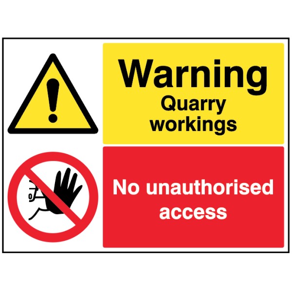 Warning - Quarry Workings - Keep Out