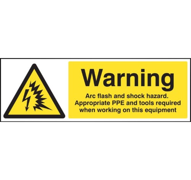 Warning - Arc Flash and Shock Hazard Appropriate PPE and Tools Required
