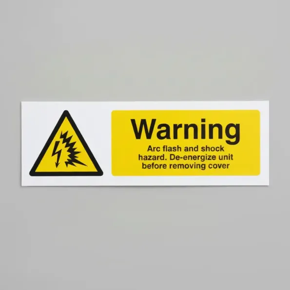 Warning - Arc Flash and Shock Hazard De-energize unit Before Removing Cover Warning - Arc Flash and Shock Hazard De-energize unit Before Removing Cover