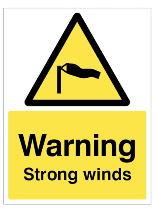 Warning - Strong Winds