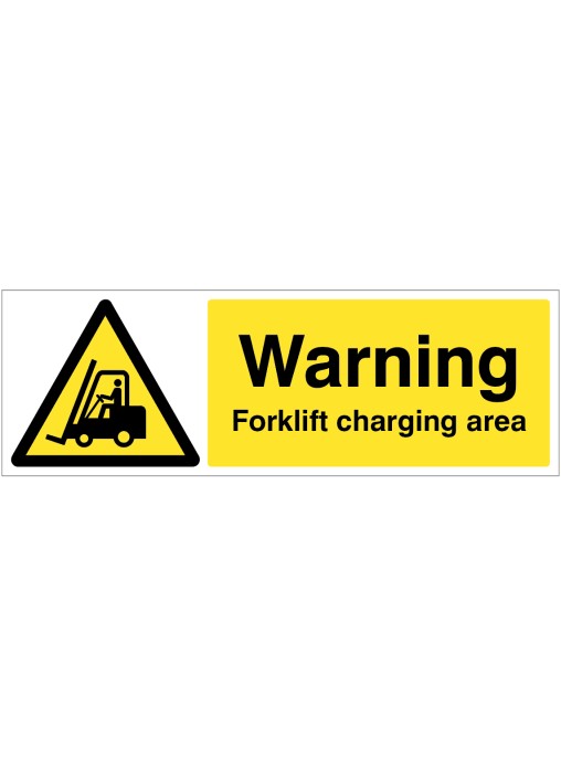 Warning Forklift Charging Area