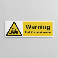 Warning - Forklift Charging Area