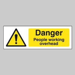 Danger - People Working Overhead Danger - People Working Overhead