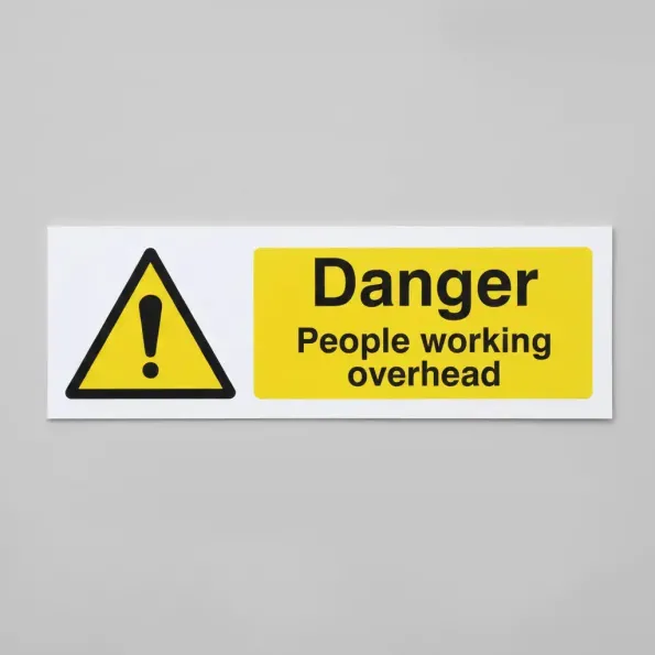 Danger - People Working Overhead Danger - People Working Overhead