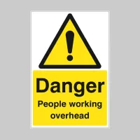 Danger - People Working Overhead