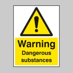 Warning - Dangerous Substances Warning - Dangerous Substances