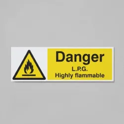 Danger - L.P.G Highly Flammable Danger - L.P.G Highly Flammable
