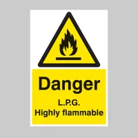 Danger - L.P.G Highly Flammable Danger - L.P.G Highly Flammable