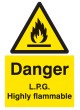 Danger - LPG Highly Flammable
