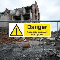 Danger - Asbestos Removal in Progress