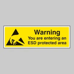Warning - You Are Entering An ESD Protected Area Warning - You Are Entering An ESD Protected Area